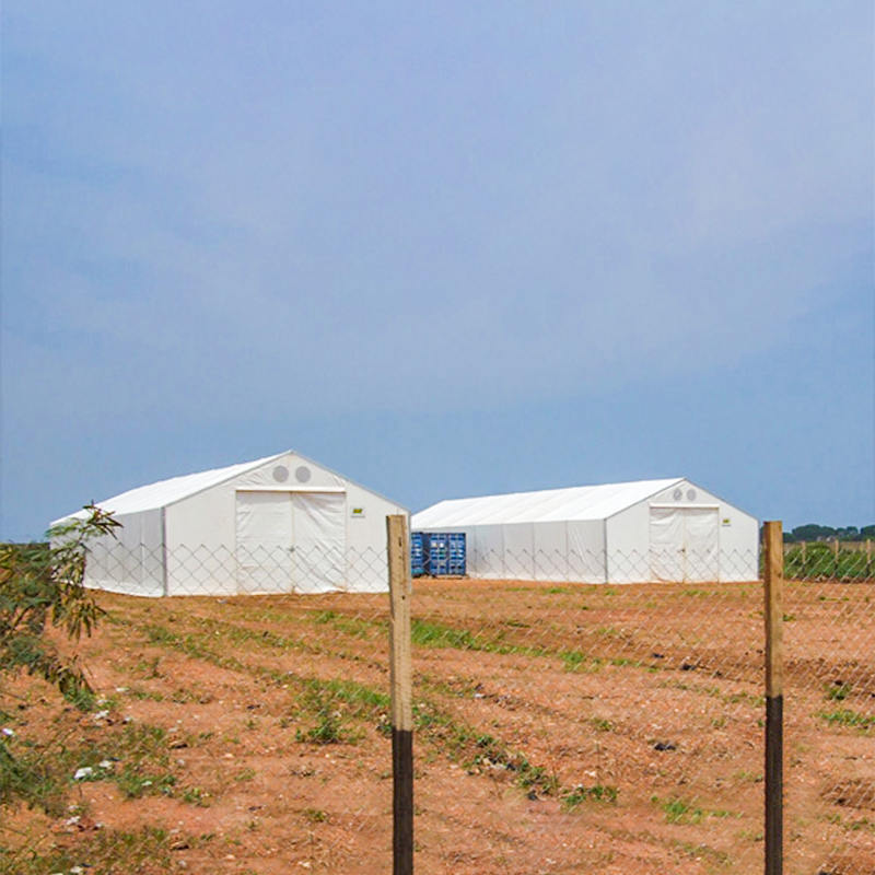 IFRC/ICRC/WFP/IOM Standard 10x32m langlebige, flexible Lagerzelte, mobile Lagereinheiten (MSU)