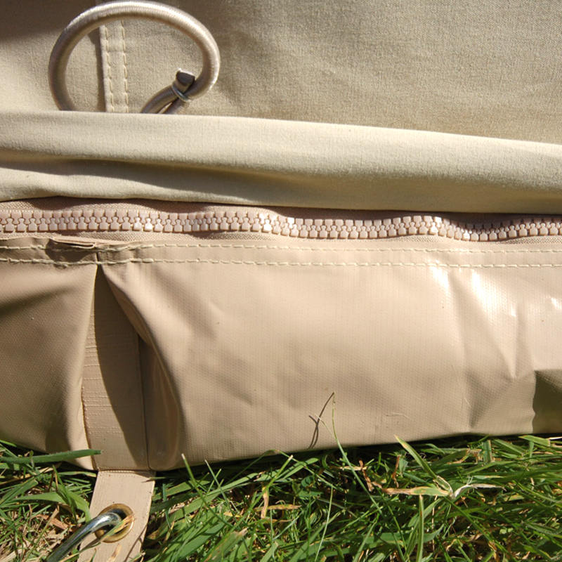 6 Meter langes Kaiserglockenzelt aus Baumwollsegeltuch