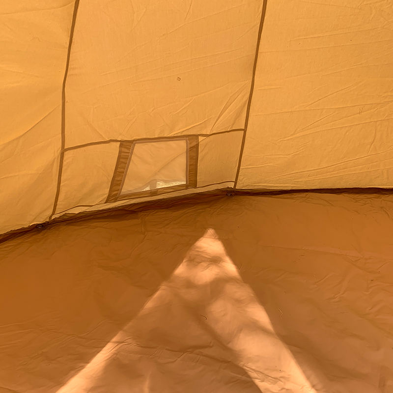 4 Meter langes, einpoliges Tipi-Familien-Campingzelt aus Segeltuch