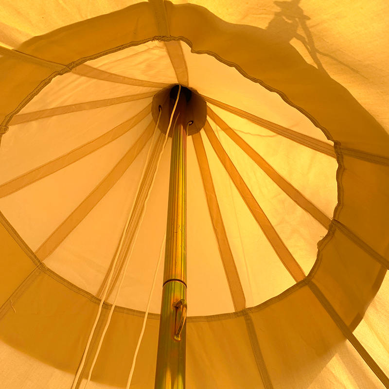 4 Meter langes, einpoliges Tipi-Familien-Campingzelt aus Segeltuch