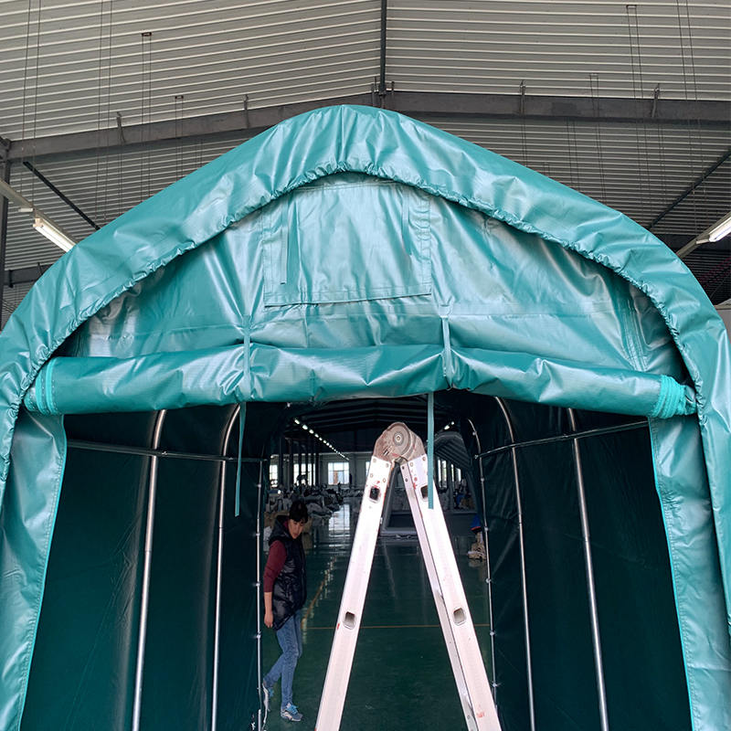 2,4 x 3,6 regensicheres PVC-Überdach, tragbarer Carport