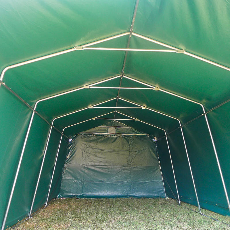 3,3 x 6,1 m (11 x 20 Zoll) großer, kostengünstiger, wasserdichter temporärer Garagenunterstand aus grünem PVC