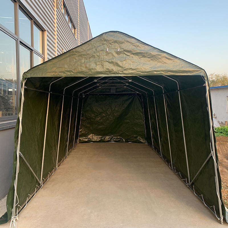 3,3 x 6,1 m (11 x 20 Zoll) robuste tragbare Garage aus UV-beständigem PE-Segeltuch