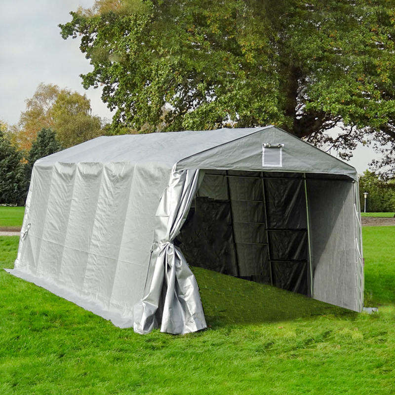 3,3 x 6,1 m (11 x 20 Zoll) robuste tragbare Garage aus UV-beständigem PE-Segeltuch