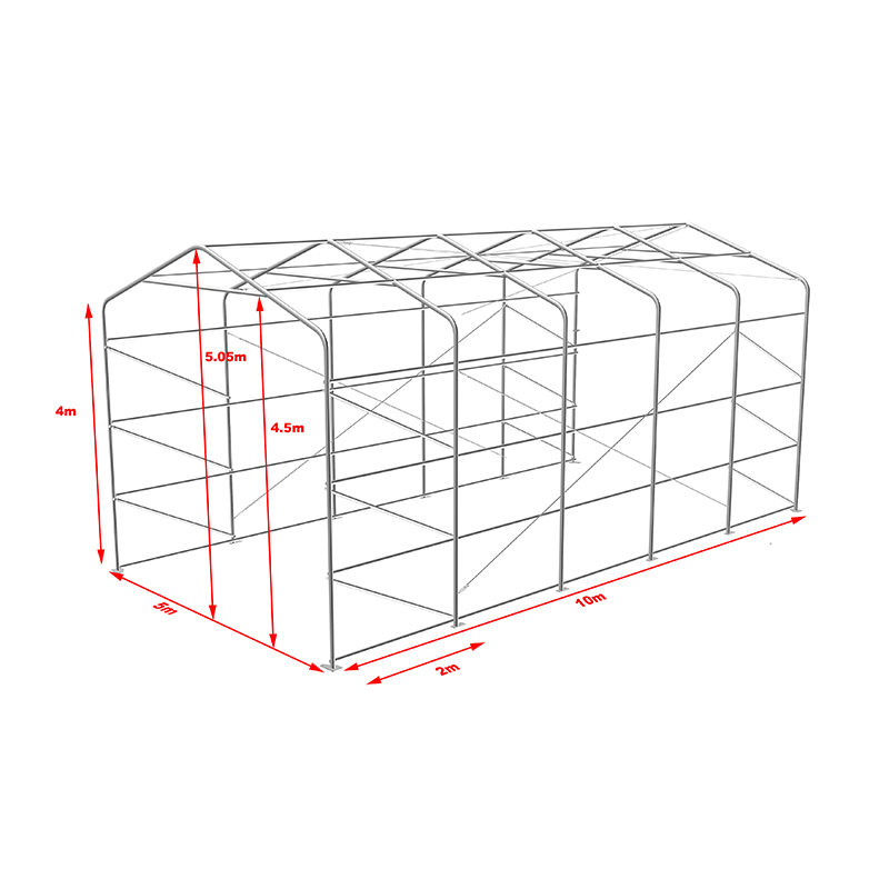 5 x 10 4 m Seitenhöhe, Lagerzelt für den Außenbereich, flexible große Garage