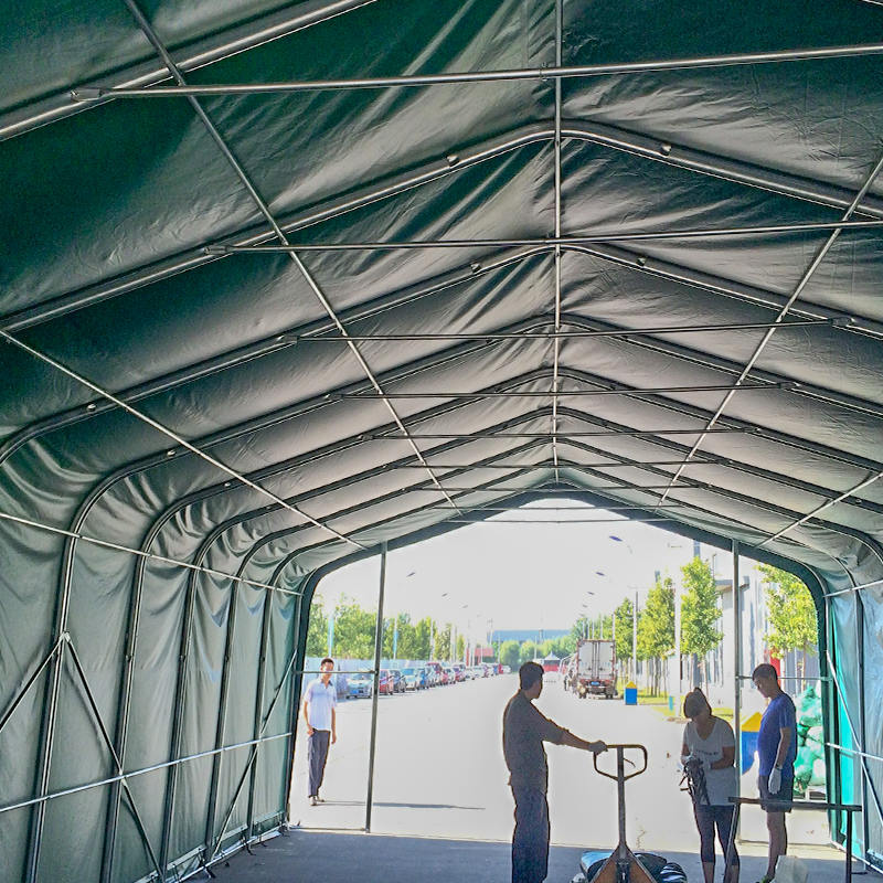 6 x 12 2,6 m lange, hochtemperaturbeständige Lagerzelte für Industrielager