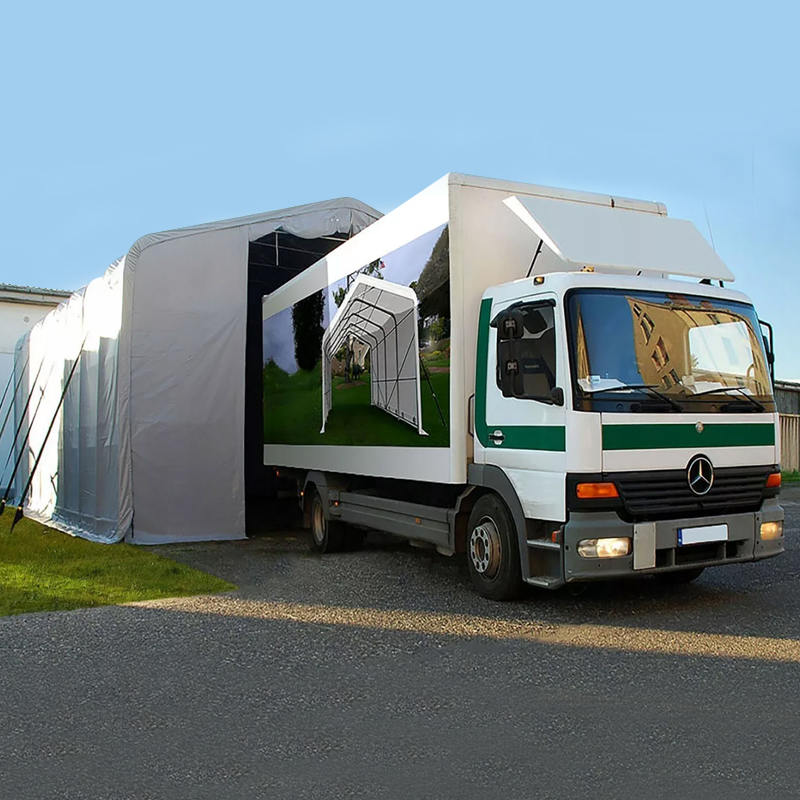 8 x 12, 4 m, seitliche Höhe, UV-beständiger Lager-Schattenzelt-Sonnenschutz