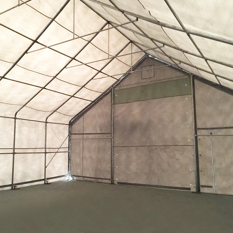 10 x 12 m – 3 m großes, robustes, grünes Lagerzelt aus PVC