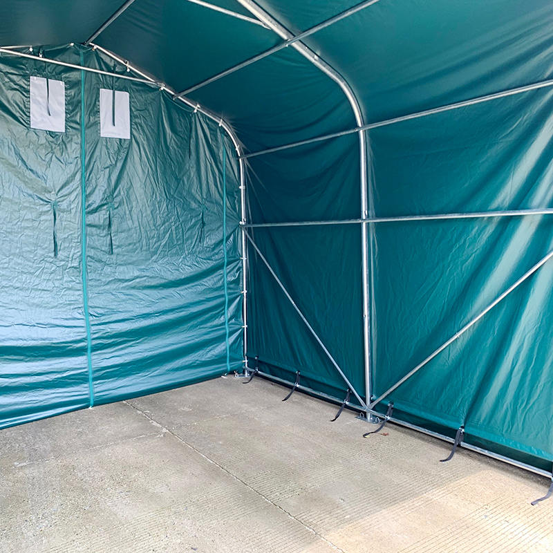 4 x 4 m – 2,6 m Weide-Schatten-Unterstand, robuster Outdoor-Lagerschuppen, Corral-Unterstand