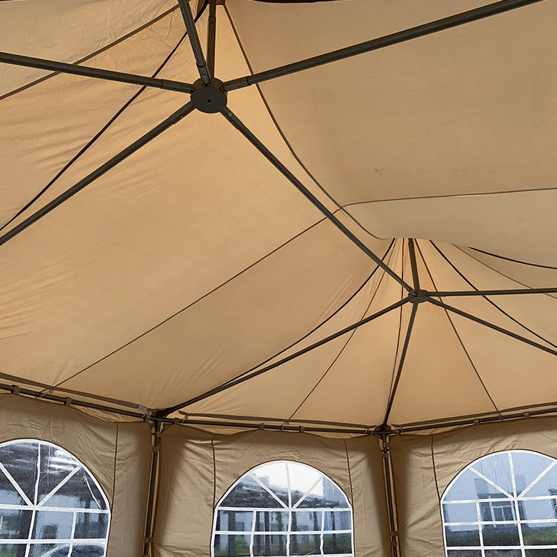 5 x 6,8 m traditionelles achteckiges Pagoden-Partypavillon-Pavillonzelt aus wasserdichtem PVC