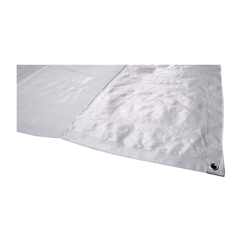 4 x 50 m gewebte schwarze HDPE-Kunststoffplane