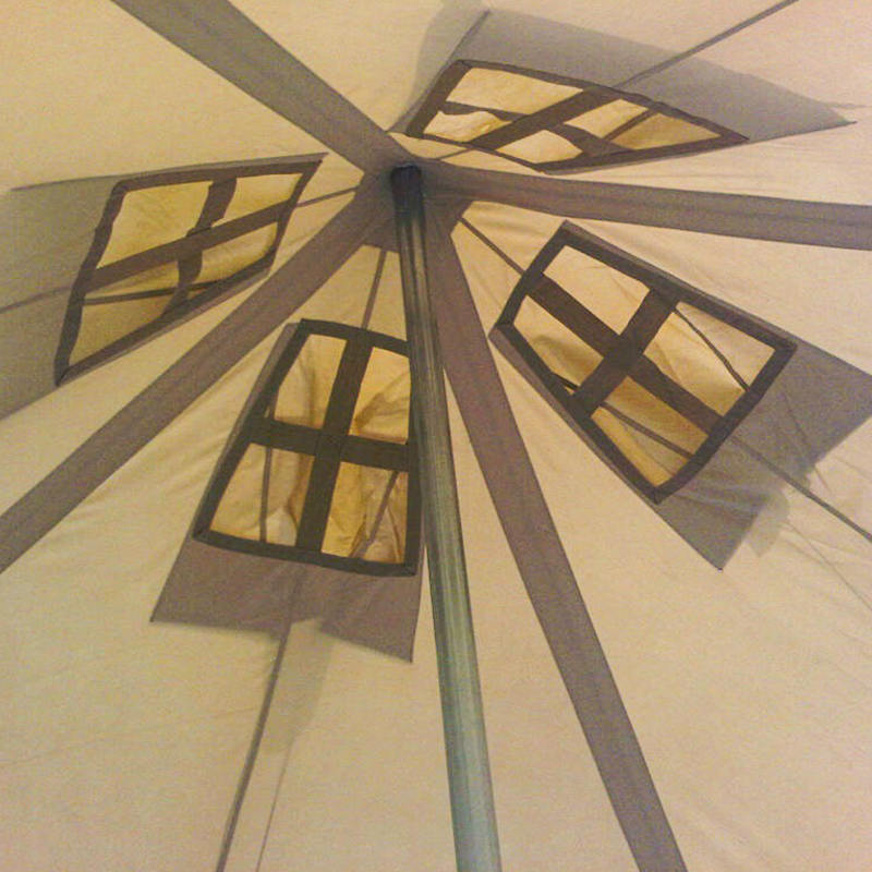 5x5m 8-12 Personen Canvas-Armeezelt für Katastrophenhilfe