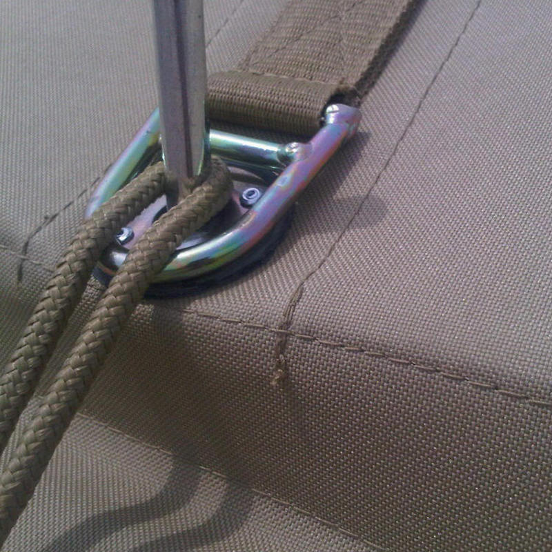 5 x 10 m großes Mehrzweck-Hüftdachzelt aus Segeltuch