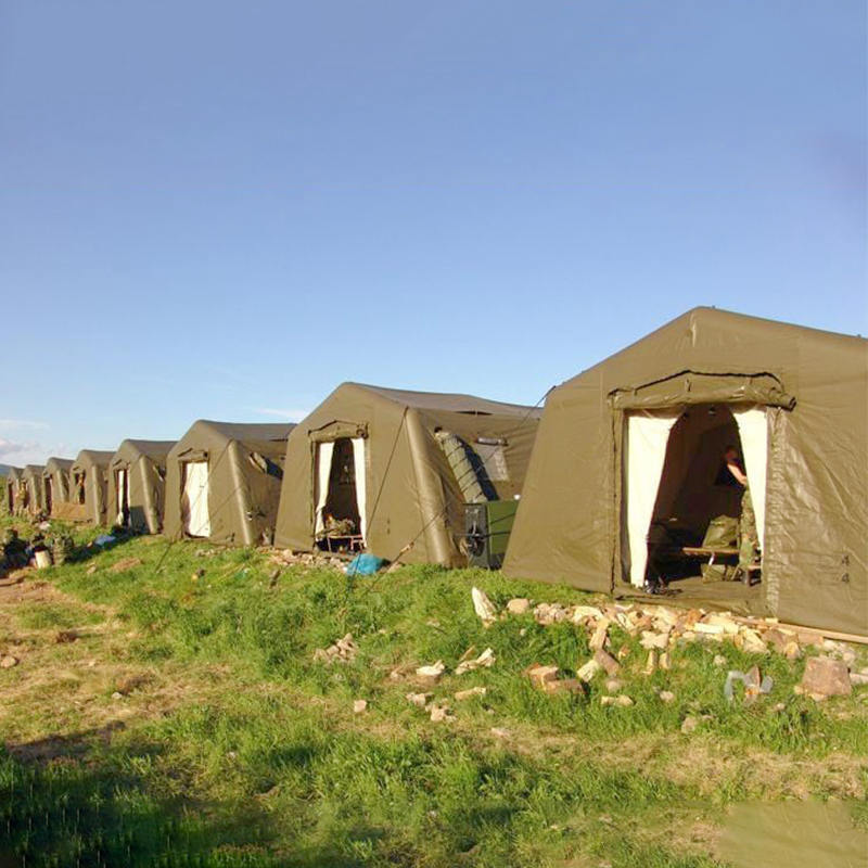 5,6 x 5,15 m große, kleine, schnell einsetzbare, aufblasbare Niederdruck-Unterstände