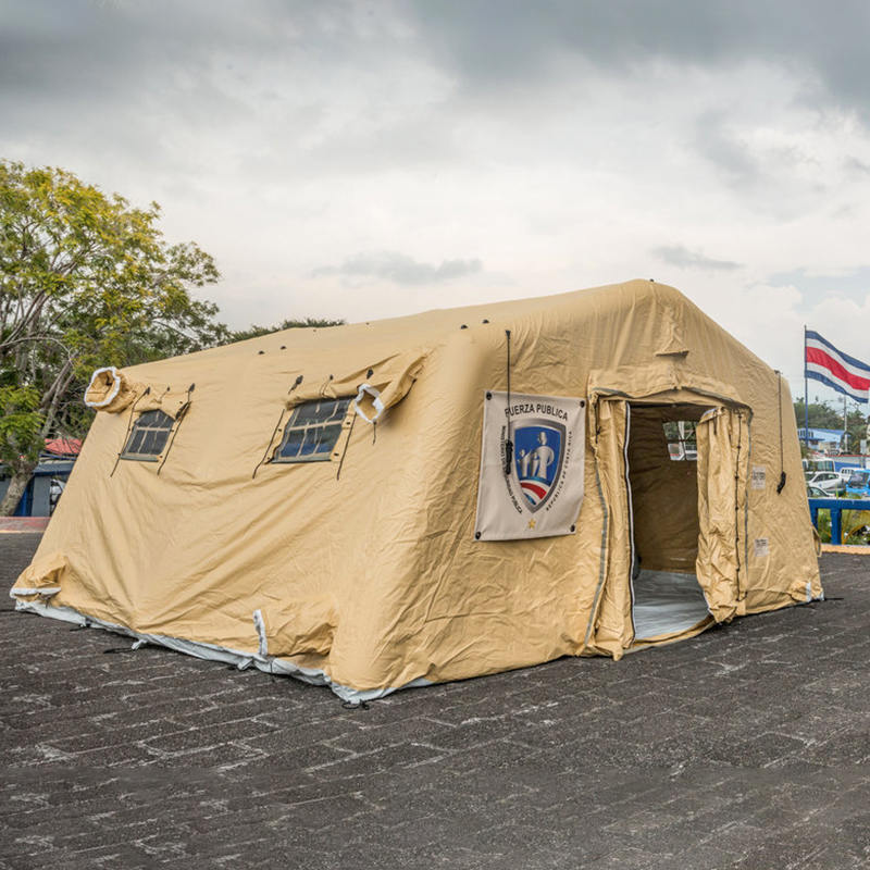 5,6 x 5,15 m große, kleine, schnell einsetzbare, aufblasbare Niederdruck-Unterstände