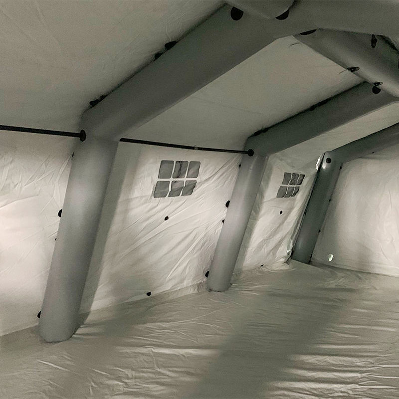 5,6 x 7,55 m großes, mittelgroßes, aufblasbares Mehrzweckzelt mit niedrigem Druck und schneller Entfaltung