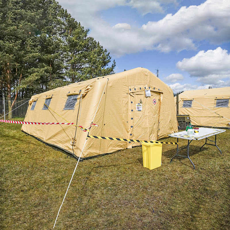 5,6 x 7,55 m großes, mittelgroßes, aufblasbares Mehrzweckzelt mit niedrigem Druck und schneller Entfaltung