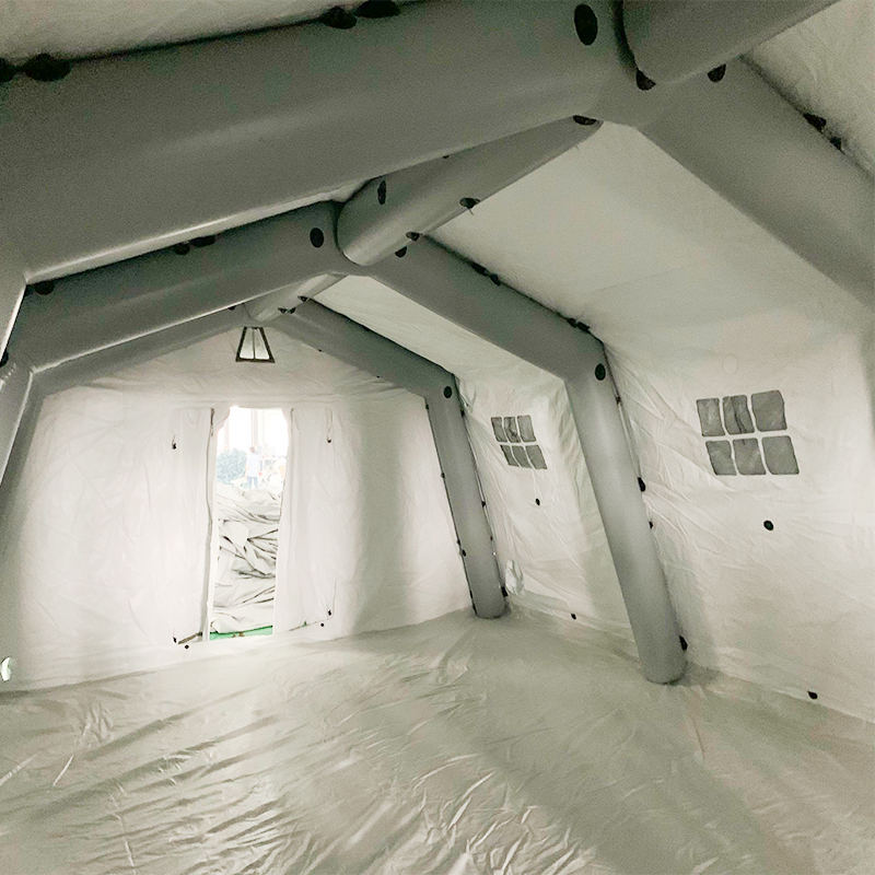 5,6 x 7,55 m großes, mittelgroßes, aufblasbares Mehrzweckzelt mit niedrigem Druck und schneller Entfaltung