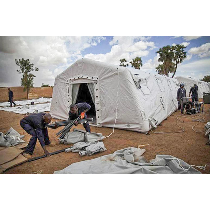 5,6 x 9,95 m großes, mittelgroßes, schnell einsetzbares, aufblasbares Niederdruckzelt