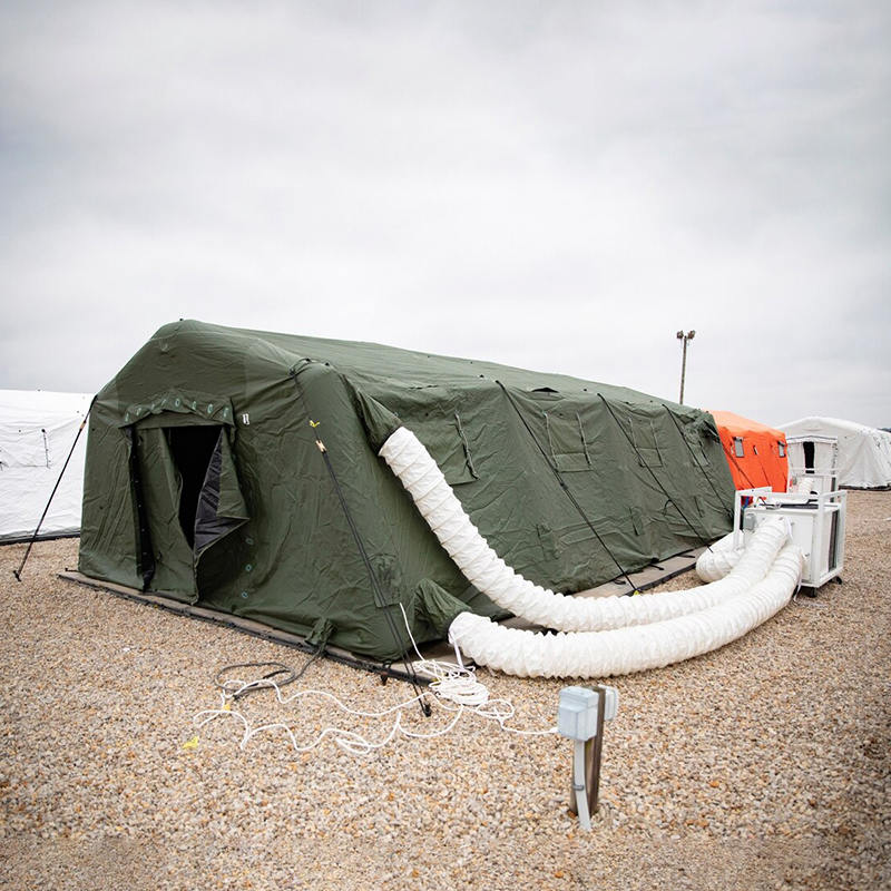 5,6 x 9,95 m großes, mittelgroßes, schnell einsetzbares, aufblasbares Niederdruckzelt