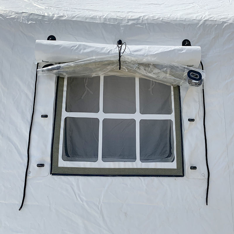 30 m² aufblasbares Zelt der Rotkreuz-Apotheke