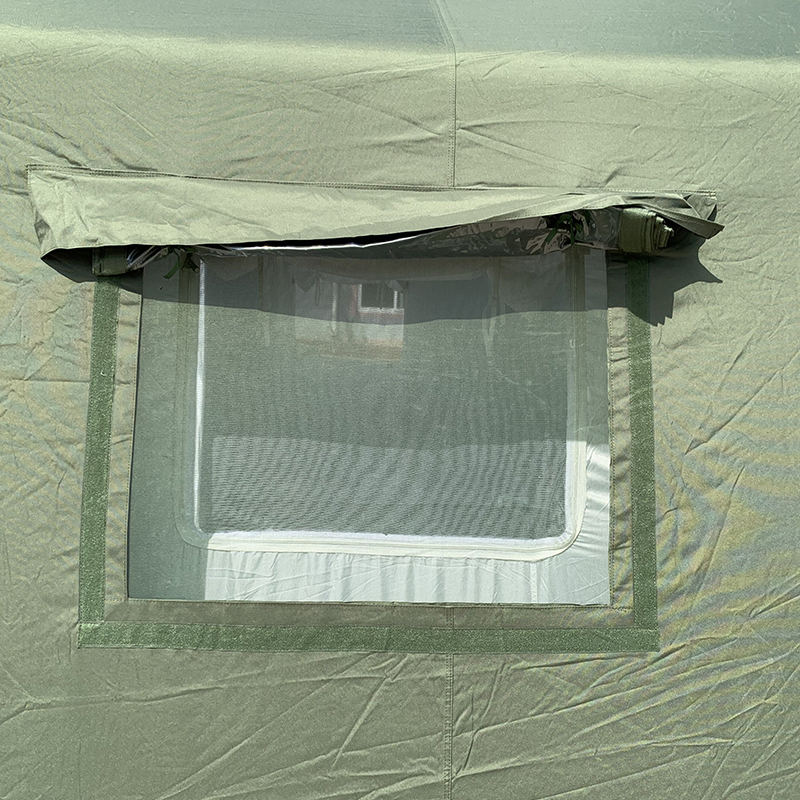 30 m² großes, schnell einsetzbares aufblasbares Militärkommandozelt