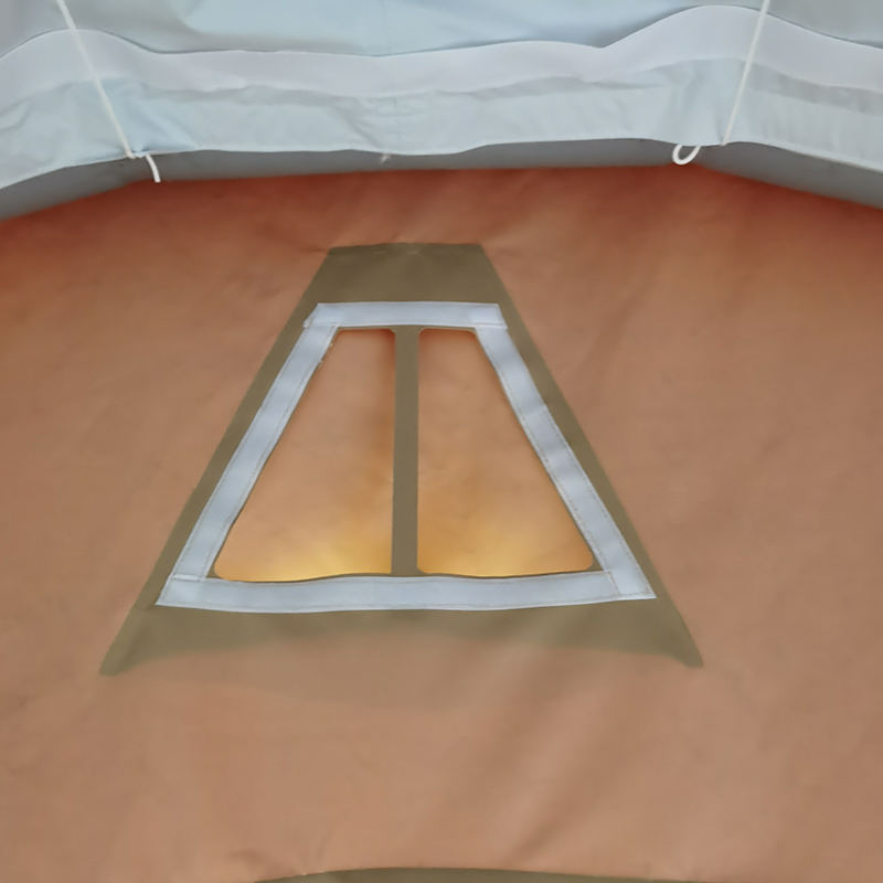 42 m² großes, schnell einsetzbares, aufblasbares Mehrzweckzelt