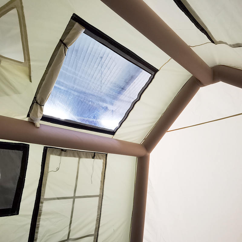 Aufblasbares Vier-Jahreszeiten-Glamour-Campingzelt für 2–4 Personen