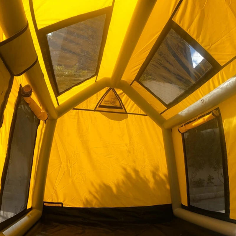 Aufblasbares Vier-Jahreszeiten-Glamour-Campingzelt für 2–4 Personen