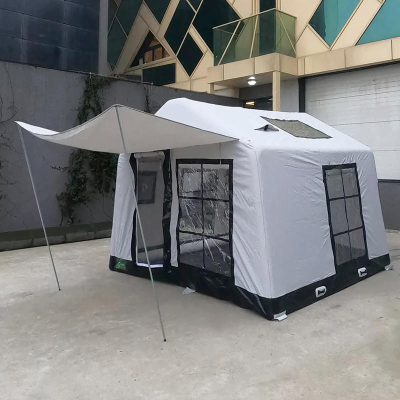 Feuerfestes und antibakterielles aufblasbares Campingzelt „Glamour Four Season“ für 8–10 Personen