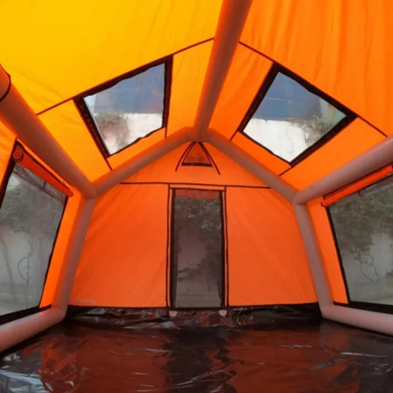 Feuerfestes und antibakterielles aufblasbares Campingzelt „Glamour Four Season“ für 8–10 Personen