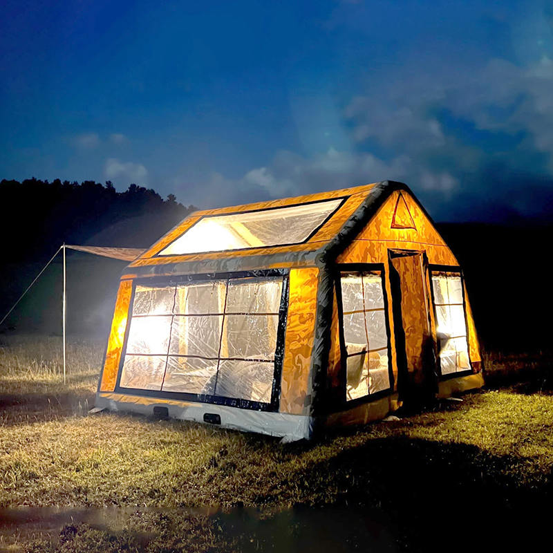 Aufblasbares Vierjahreszeiten-Panorama-Campingzelt für 8–10 Personen