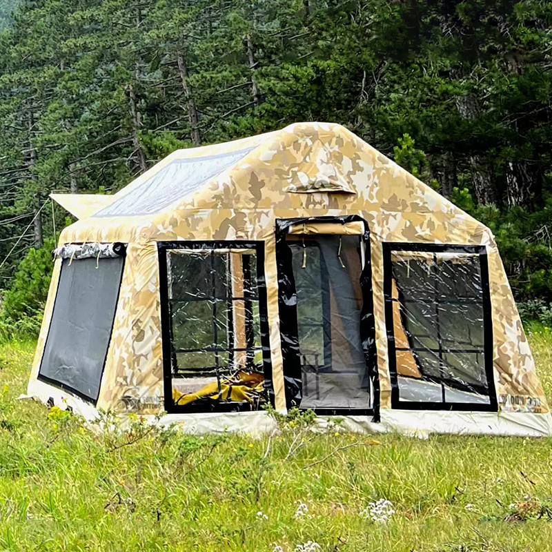 Aufblasbares Vierjahreszeiten-Panorama-Campingzelt für 8–10 Personen