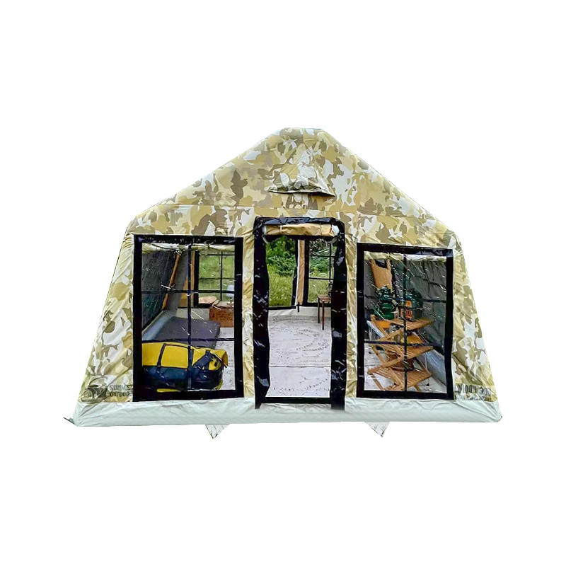 Aufblasbares Vierjahreszeiten-Panorama-Campingzelt für 8–10 Personen