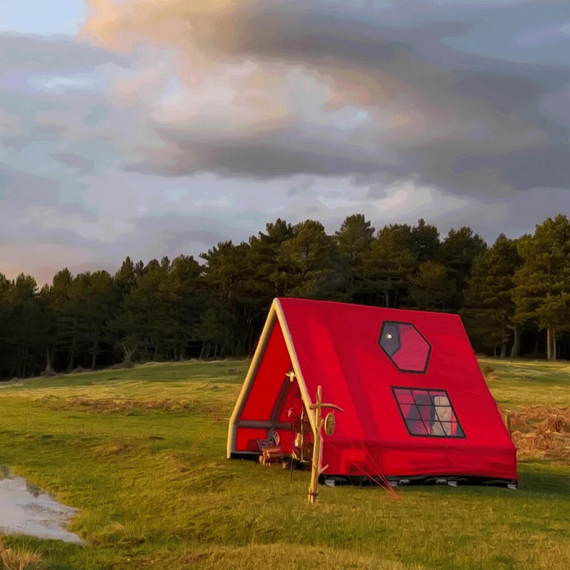 Wasserdichtes aufblasbares Luftzelt für 8–10 Personen, für vier Jahreszeiten, für Camping