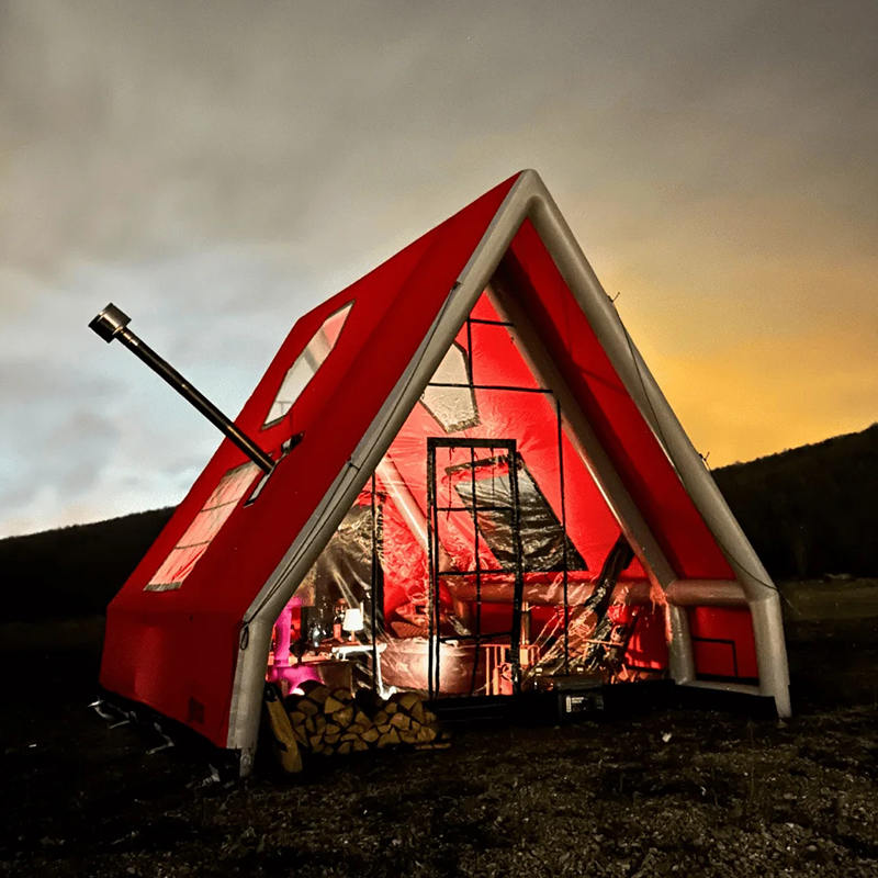 Wasserdichtes aufblasbares Luftzelt für 8–10 Personen, für vier Jahreszeiten, für Camping