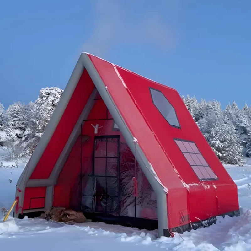 Wasserdichtes aufblasbares Luftzelt für 8–10 Personen, für vier Jahreszeiten, für Camping