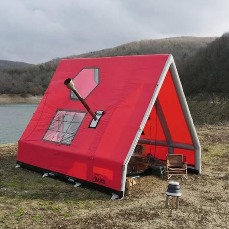 Wasserdichtes aufblasbares Luftzelt für 8–10 Personen, für vier Jahreszeiten, für Camping