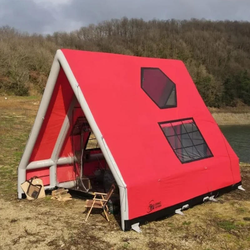 Wasserdichtes aufblasbares Luftzelt für 8–10 Personen, für vier Jahreszeiten, für Camping