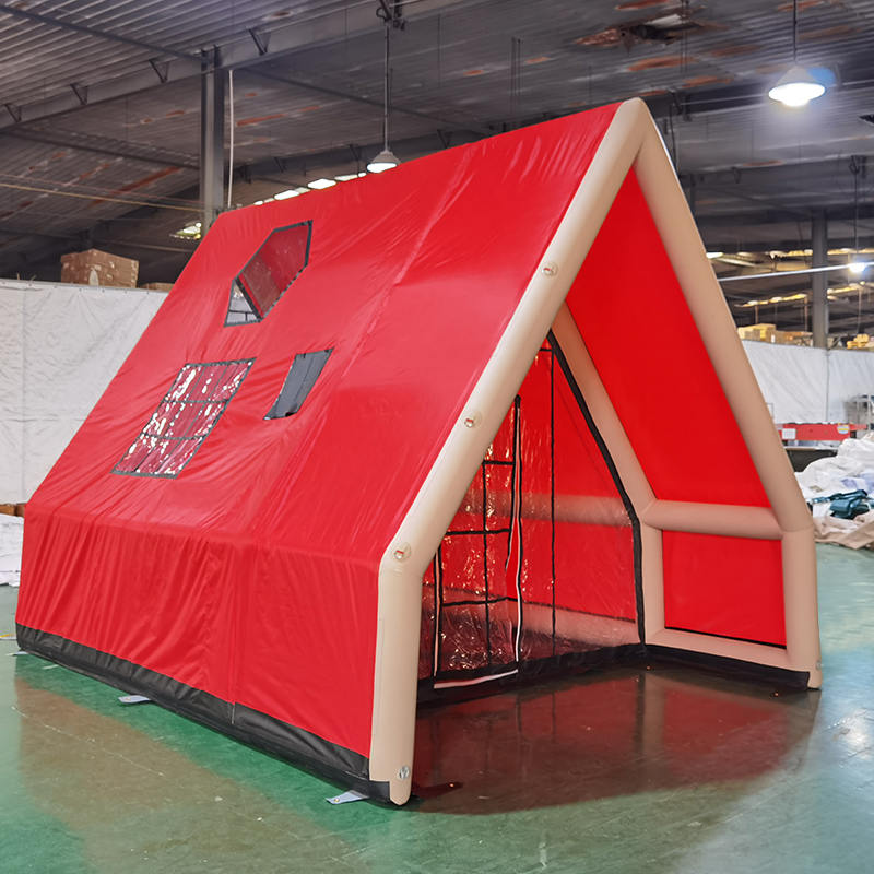 Wasserdichtes aufblasbares Luftzelt für 8–10 Personen, für vier Jahreszeiten, für Camping