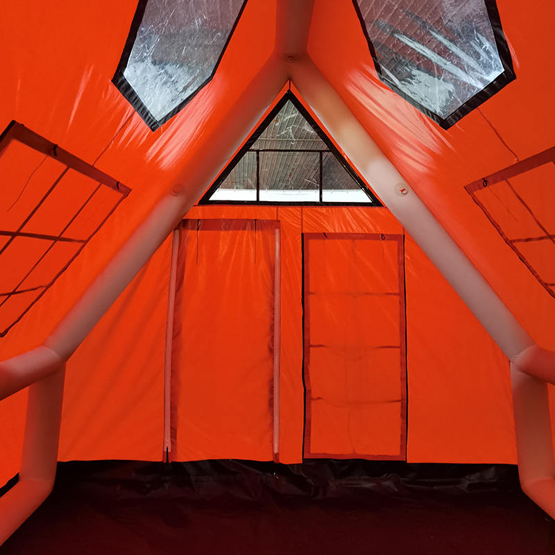 Wasserdichtes aufblasbares Luftzelt für 8–10 Personen, für vier Jahreszeiten, für Camping