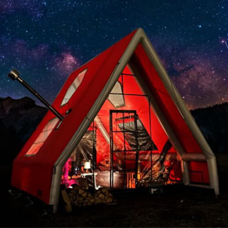 Wasserdichtes aufblasbares Luftzelt für 8–10 Personen, für vier Jahreszeiten, für Camping