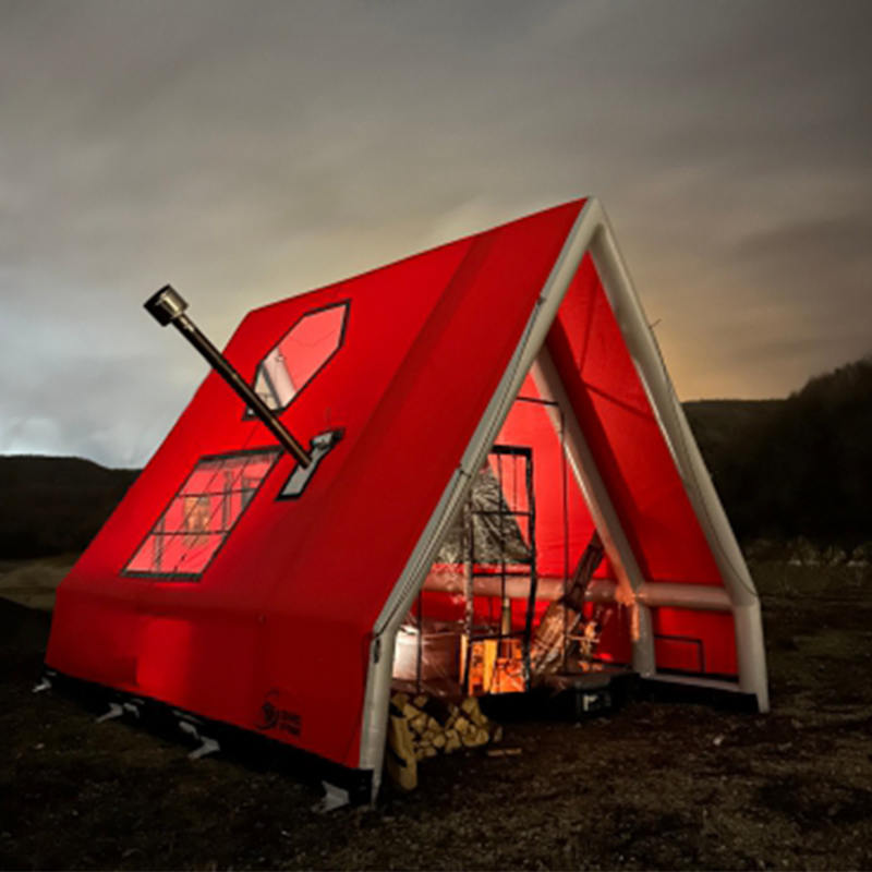 Wasserdichtes aufblasbares Luftzelt für 8–10 Personen, für vier Jahreszeiten, für Camping